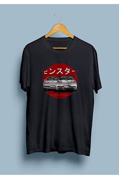 ZOKAWEAR Tricou cu imprimeu unisex, loose fit Nissan Gtr Car Enthusiast Design