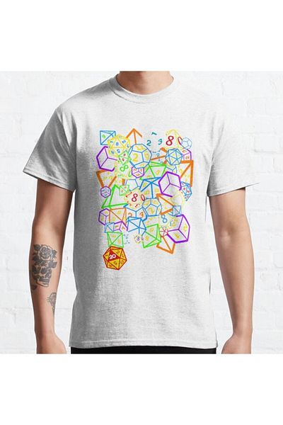 ZOKAWEAR Baggy Mold Unisex D D (DUNGEONS AND DRAGONS) Iată cum mă rostogolesc! Tricou imprimat cu design