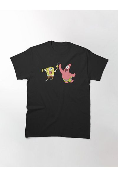 ZOKAWEAR Μπλουζάκι Loose Fit Unisex Μπομπ Σφουγγαράκης Patrick High Five με στάμπα
