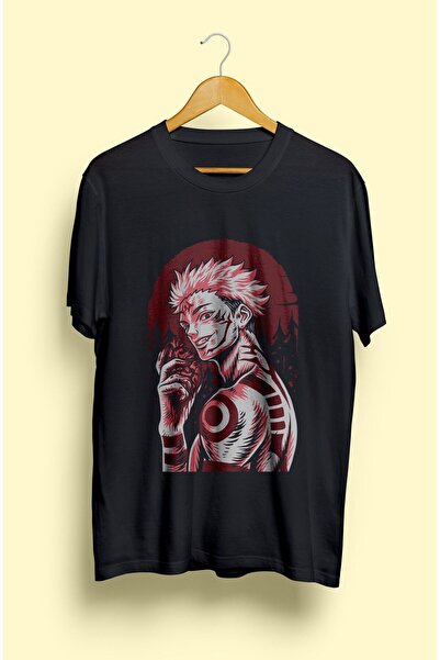 ZOKAWEAR Τυπωμένο μπλουζάκι Loose Fit Unisex Ryomen Sukuna Anime Character De...