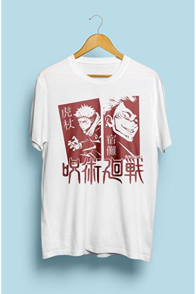 ZOKAWEAR Široka majica Jujutsu Kaisen Sukuna Ryomen protiv Yuji Itadori Anime...