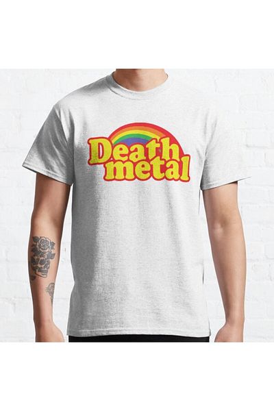 ZOKAWEAR Τυπωμένο μπλουζάκι Loose Fit Unisex Death Metal Parody Design