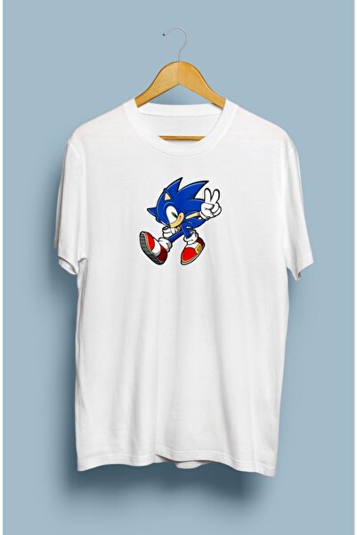 ZOKAWEAR تي شيرت مطبوع بتصميم سونيك فضفاض