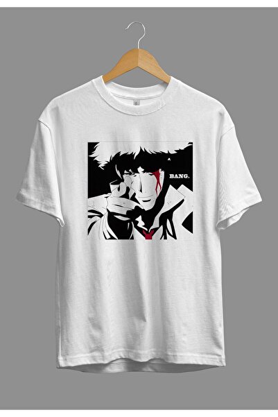 ZOKAWEAR Tricou Loose Fit Cowboy Bebop Spike Spiegel Personaj Anime Printed D...