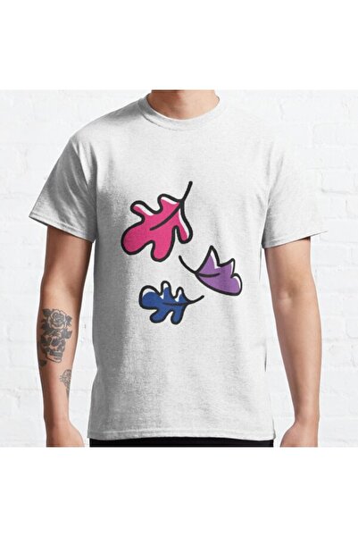 ZOKAWEAR Tricou cu imprimeu unisex Heartstopper Leaves Bi Pride - Loose Fit