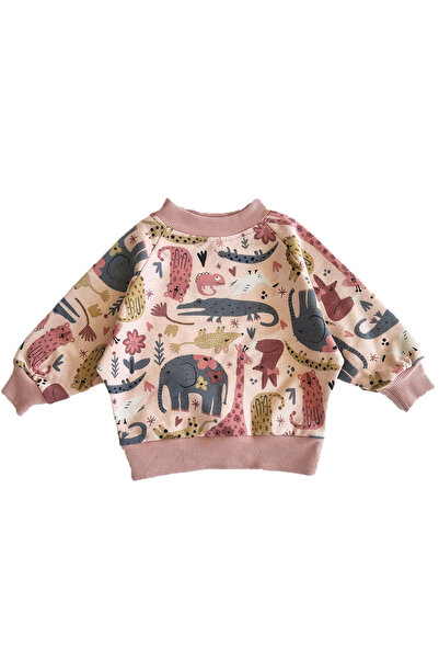 YUMURCAKEVİ سويت شيرت للفتيات الصغيرات، سويت شيرت للفتيات الصغيرات مصنوع من ا...