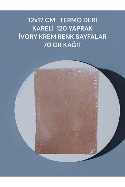 SEYFİKİRTASİYE 12x17 سم جلد حراري مربع 120 ورقة كريم عاكس صفائح ملونة 70 غرام ورقة