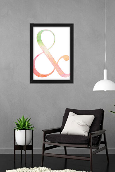 bymat & - I - I Slika A3 Dekorativna Re Sa šljokicama Crni Okvir - 30x40 Slik...