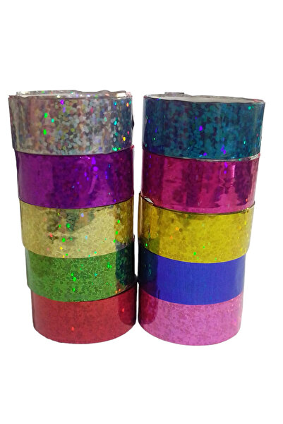 Genel Markalar Yaldızlı 10 Renk, 20 Adet Hologram Bant