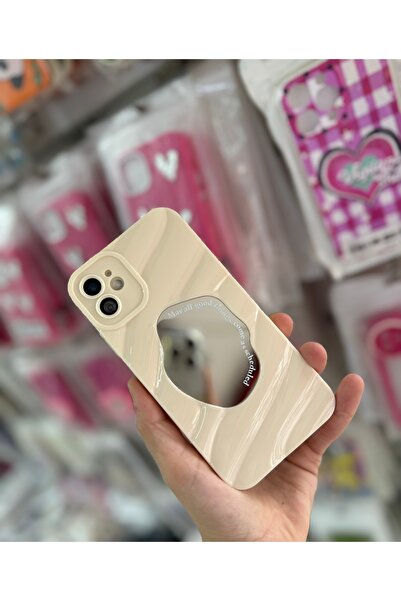 FİŞNEİLETİŞİM حافظة مرآة بنمط متموج متوافقة مع هاتف IPHONE 11