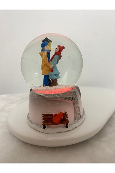PRİYA JEWELERY Sevgili Orta Boy Işıklı Kar Küresi , Hediye, Konsept Hediyelik