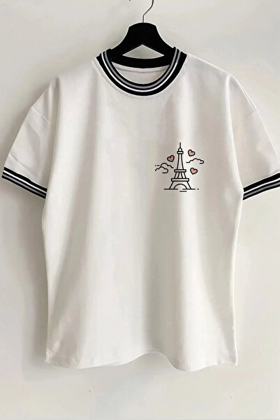 Vordevia Eiffel Štampano Novi sezonski ovratnik i Sa detaljem rukava Sa rebra...