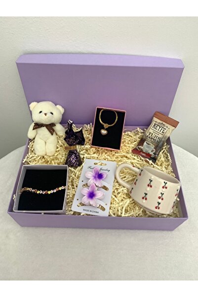 PRİYA JEWELERY Lüks Hediye Kutusu, Çelik Set, Sevgiliye Ve Arkadaşa Hediye, S...