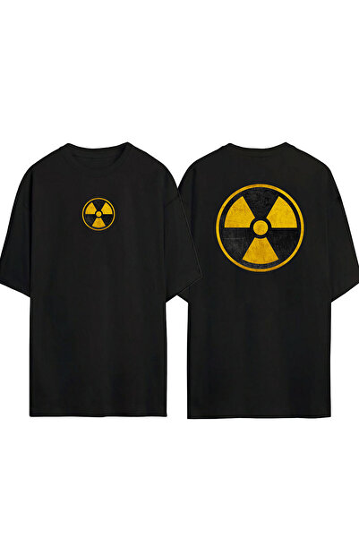 THEWERT Μπλουζάκι Unisex Danger εμπρός πίσω με στάμπα μαύρο oversize