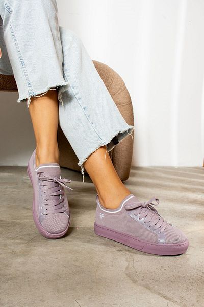 Nstil Pantofi unisex casual liliac - pantofi sport respirabili, ușori și flexibili pentru mers 060