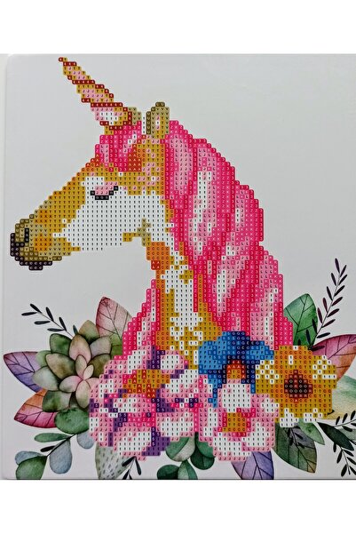 MENTAŞ BONCUKLU TAŞLI MOZAİK ELMAS BOYAMA GOBLEN TABLO RESİM PUZZLE DIAMOND SET 21X25 ÇOCUKLAR İÇİN