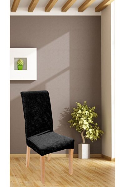 ZERA TİCARET Lycra Velvet Chair Cover Chair Case Kitchen Chair Cover Chair Pr...