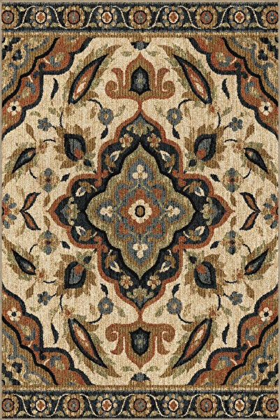Rugs Modern Halı Traditional Woven Base Rug in Brown Shades 3779