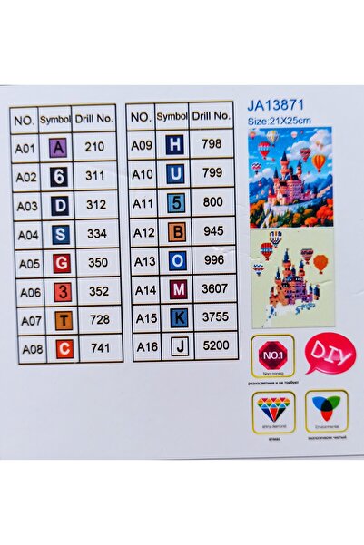 MENTAŞ BONCUKLU TAŞLI MOZAİK ELMAS BOYAMA GOBLEN TABLO RESİM PUZZLE DIAMOND SET 21X25 ÇOCUKLAR İÇİN