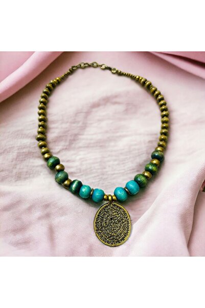 LeylanTakı قلادة نسائية من مجوهرات اللقلق البوهيمية ذات الميدالية العتيقة