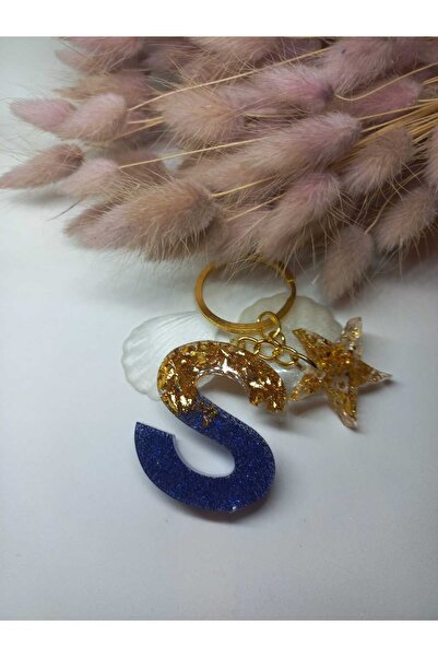 demirbasavm سلسلة مفاتيح Epoxy S مصنوعة يدويًا