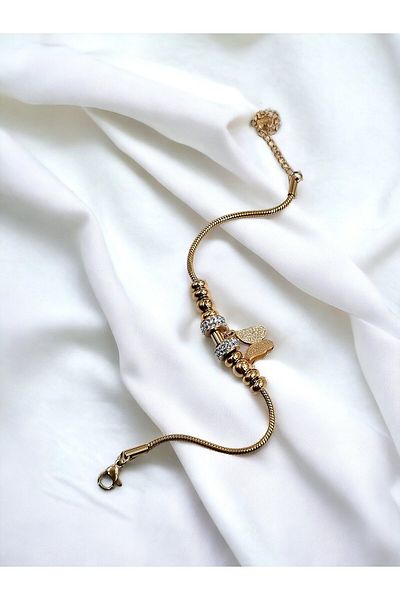 TREND DATYA STAINLESS STEEL BUTTERFLY STEEL BRACELET