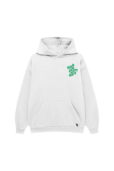 PURE EFFECT ΕΥΧΟΜΑΙ ΕΧΑΙ ΕΔΩ ΕΚΤΥΠΩΜΕΝΟ OVERSIZE UNISEX 100% ΒΑΜΒΑΚΙ ΑΝΑΠΝΕΟΜΕΝΟ ΦΟΥΤΕΡ ΦΟΥΤΕΡ