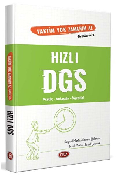 Data Yayınları Dgs Vaktim Yok Zamanım Az Diyenler I?çin Hızlı Dgs Yeni - Data...