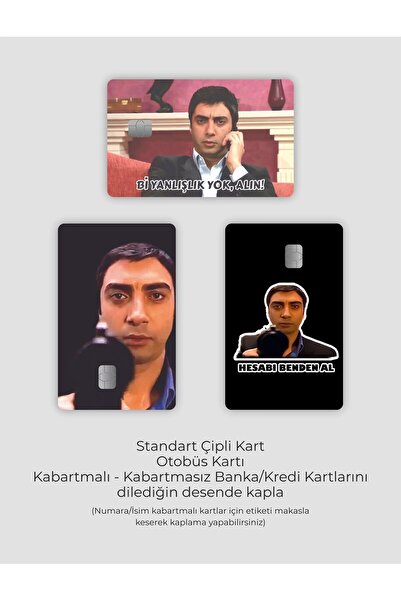 Fenomenia Polat 3'lü Kredi Kartı & Akbil Sticker Kaplama