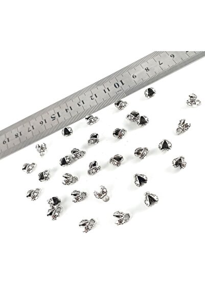 Selderesi 50 Adet Düğüm Kapama 6mm Dev Boy Tesbih - Takı Için Ip Gizleme Aparatı