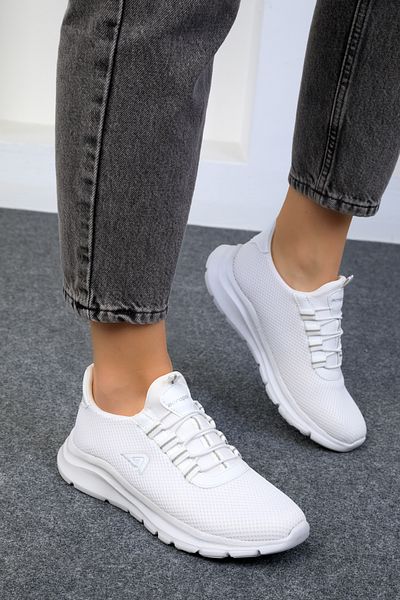 SOHO Women's White Sneakers 18076