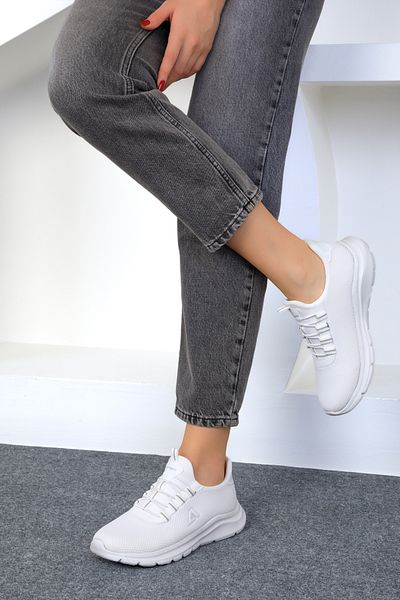 SOHO Women's White Sneakers 18076