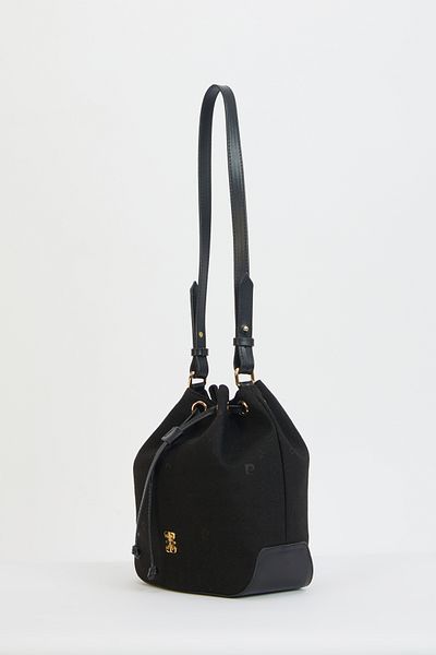 Pierre Cardin Μαύρη γυναικεία τσάντα ώμου 05PO24Y1680