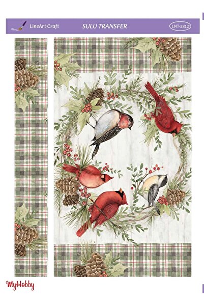 LİNEART LineArt Yılbaşı Yeniyıl Serisi Sulu Transfer LNT-2312 25x35