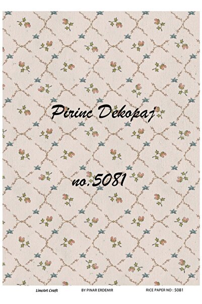 LİNEART 5081 Vintage Desen Pirinç Dekopaj 30x42