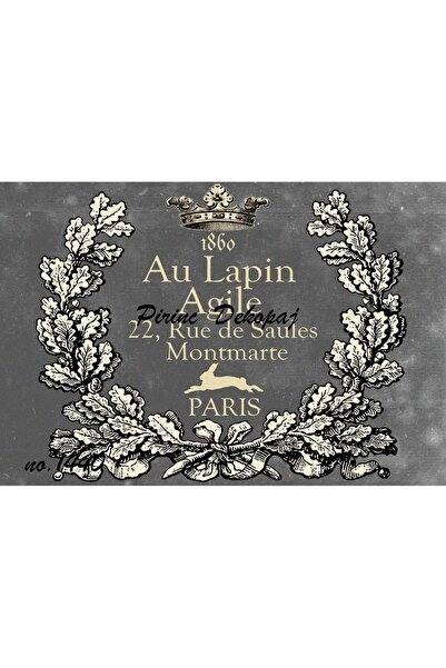 LİNEART 1440 باريس - 30x42 ديكوباج نحاسي رمادي، إكليل وتفاصيل تاج الملك