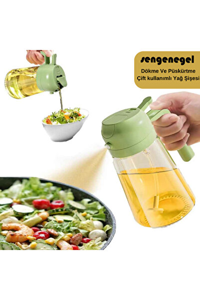 sengenegel Dökme Ve Püskürtme  Çift kullanımlı Yağ Şişesi