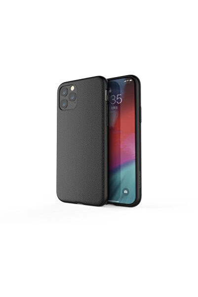 Iphone 11 Pro Ile Uyumlu X-doria Dash Air Serisi Gerçek Deri Kılıf Siyah