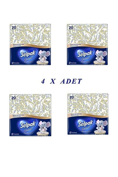 Selpak Deluxe Napkin - Cherry Blossom X 4 Pieces