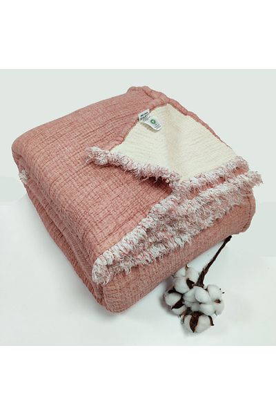 destinyhometex Tile 6 Layer Muslin Single 170x230 Quilt/1 Piece 50x70cm Pillow Case 6 Layer Multi Muslin