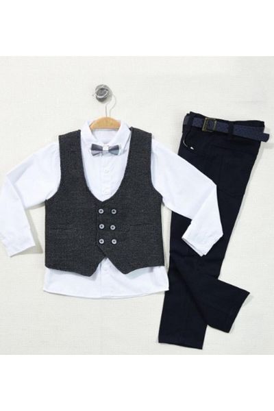 Esterella boy's vest suit / bow tie - vest shirt pants suit