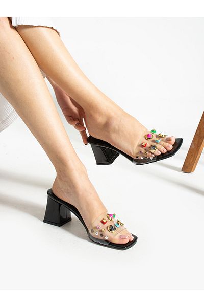 Alemdar Shoes SUZİ Black Colored Women's Slippers