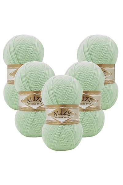 Alize Angora Gold 5 τεμαχίων 842 Nile Green πλεκτό νήμα