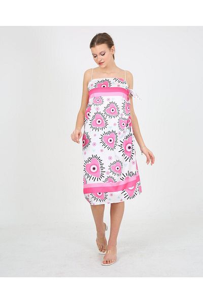 Tight Lady Digital Print Mixed Pattern Beach Pareo Shiny Fabric That Does Not Show Inside - 95cm*145cm