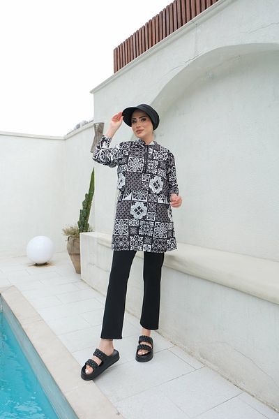 lurex moda FULL DIGITAL PRINTED TESETURE SWIMSUIT