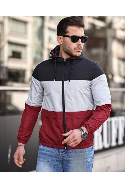 highlevel 3-Colored, Partial Hooded and Water-Resistant Seasonal Coat