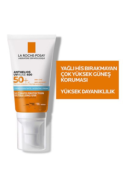 La Roche Posay Anthelios Uvmune 400 - Ultra Hydrating SP50+ Sunscreen Face Cream 50ml