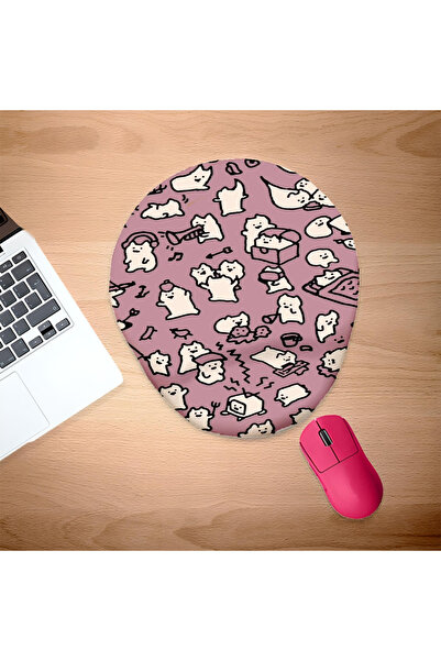 UcuruStore Çok Diferit pisică în 1 Mouse Pad violet cu suport pentru întregul...