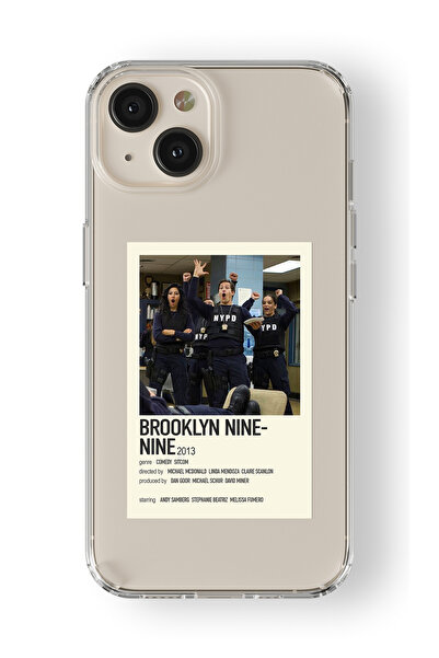 Multitronic Iphone 13 Uyumlu Brooklyn99 Palaroid Poster Tasarım Baskılı Şeffa...