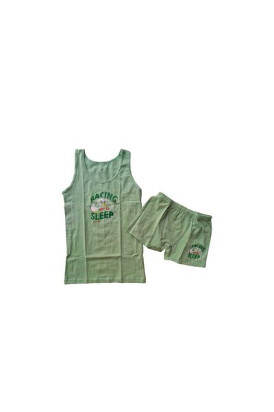 İki Yıldız Boy's Football Printed Boxer Suit